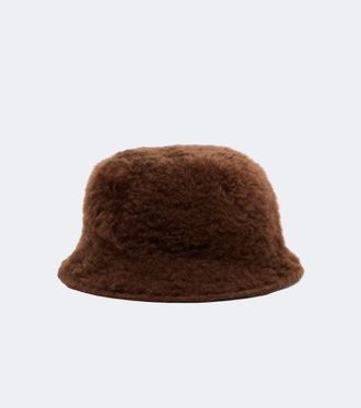 Brunello Cucinelli Cappello da pescatore in shearling