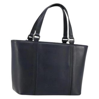 Burberry Pre-owned Vintage Handtas - Dames - Vintage Handtas - Blauw - ONE Size - Leer - Vintage