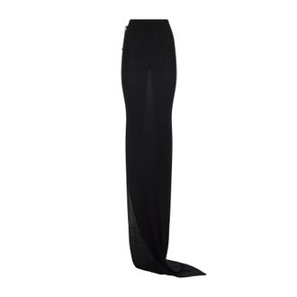 Rick Owens Black Edfu Skirt-Donna