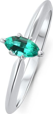 Pompeii3 1/3Ct Emerald Marquise Solitaire Ring 10k Gold Lab Grown