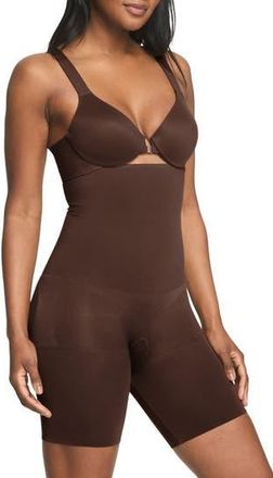 Spanx High Waist Mid Thigh Shaper Shorts in Chestnut Brown at Nordstrom Rack, Size X-Large