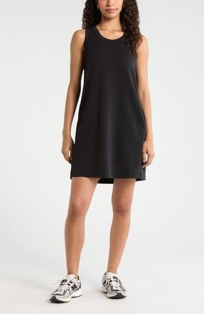 Zella Soft Luxe Tank Dress in Black at Nordstrom, Size X-Small