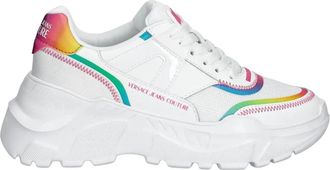 Versace Jeans Couture Sneakers met Holografische Details - Dames - Sneakers - Wit - 41 EU - Schoenen