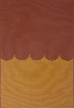 Nazar Rugs Alfombra para interior/exterior moderna bicolor marr&oacute;n 160x230 cm