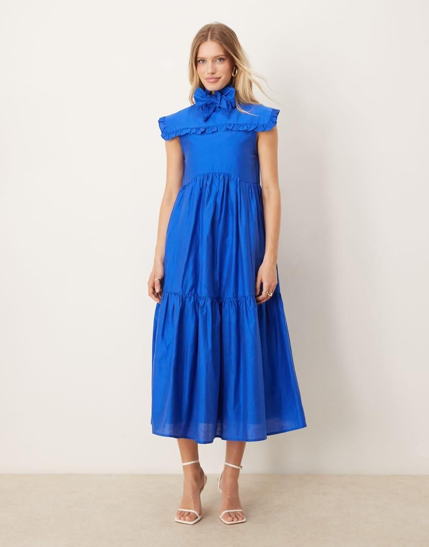 【Sister Jane】Tide タイド ウィスパー タイ リボン ドレス 青 Women's Sister Jane Dresses - up to −78% | Stylight