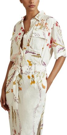 Reiss Faya Floral Print Dress
