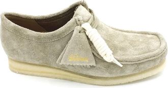 Clarks Suede Wallabee Rubberen Zool Veterschoen - Heren - Veterschoenen - Grijs - 44 EU - Su&egrave;de - Schoenen