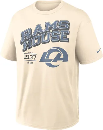 Nike Los Angeles Rams Max90 Nike Mens NFL T-Shirt in Brown | 04T615A9X-S0W