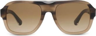 Burberry Sunglasses Classic Pilot sunglasses - men - Acetate - One Size - Brown