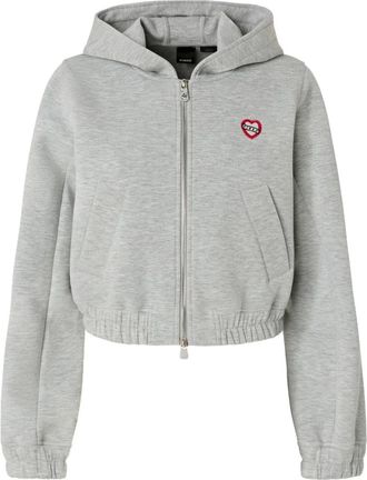 Pinko Felpa con cappuccio e logo - Grigio