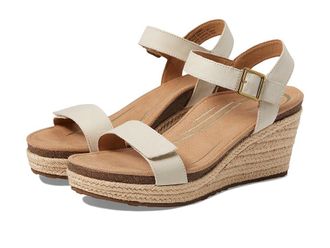 Aetrex Sydney Womens Wedge Shoes Ivory : EU 42 (US Womens 10.5-11) M (B), Suede