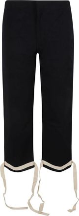 Jil Sander Denim Broek 66 - Dames - Wijde Broeken - Zwart - W29 - Denim - Broeken