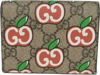 Gucci Beige Gg Supreme Canvas Elastane Wallet (Bi-Fold) (Pre-Owned)