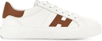 Hogan White Color Block Sneakers