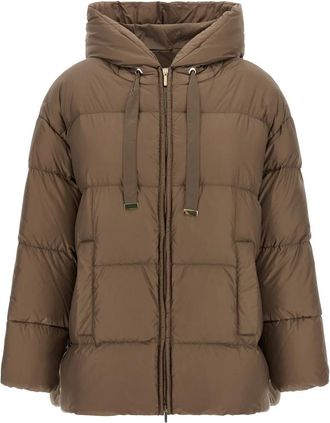 Max Mara Nerine Winterjas - Dames - Jassen - Bruin - Maat: 3XS Polyamide