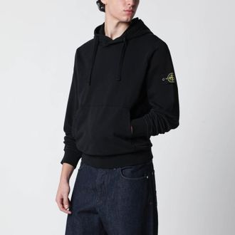 Stone Island Black sweatshirt with regular fit