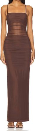 Superdown Womens Celeste Maxi Dress In Chocolate Brown