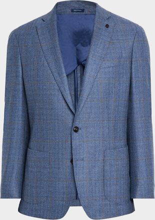 Peter Millar Mens Delrose Windowpane Soft Sport Coat