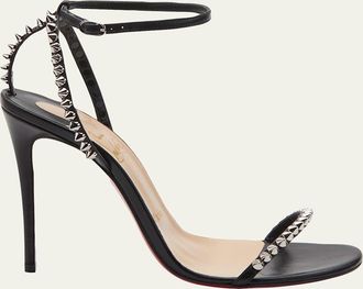 Christian Louboutin So Me Spike Red Sole Sandals