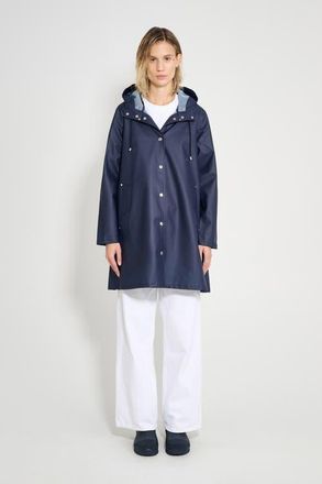 Stutterheim Mosebacke Lightweight Raincoat in Navy at Nordstrom, Size X-Small