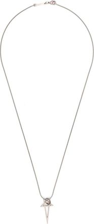 Rick Owens Pentagram charm necklace - Silver