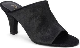 Matisse Footwear Dante Genuine Calf Hair Slide Sandal in Black at Nordstrom, Size 8.5