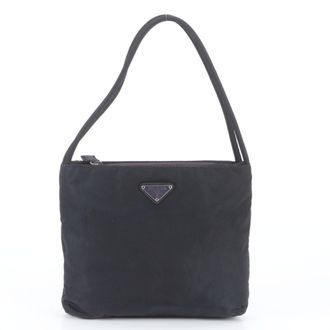Prada Black Purple Shoulder Bag Tote Bag (Pre-Owned)