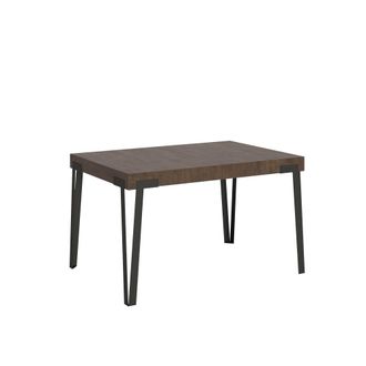 Itamoby Mesa extensible 90x140/244 cm efecto madera nogal, hierro