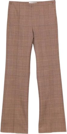 Max Mara Mxmpepato Broek - Dames - Straight fit broeken - Bruin - 2XS - Wol - Broeken