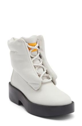 J/Slides Darina Lace-Up Boot in White at Nordstrom Rack, Size 7.5