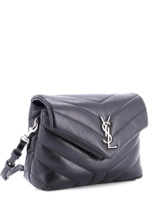 Saint Laurent Loulou Shoulder Bag Matelasse Chevron Leather Toy crossbody bag - Black