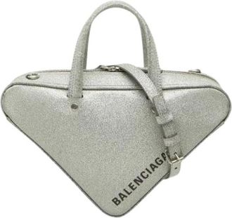 Balenciaga Pre-owned Vintage Shoulder Bag - Dames - Vintage Handtas - Grijs - ONE Size - Leer - Vintage