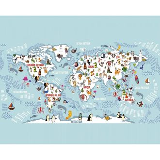 L&eacute; Papiers De Ninon Papel pintado panor&aacute;mico wonderful planet