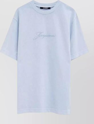 Jacquemus tshirt pigmento crewneck short sleeve style
