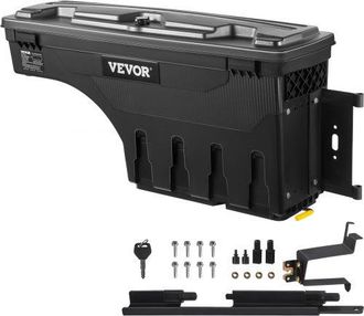 OEM Truck Bed Storage Box, Abschlie&szlig;barer Deckel, Wasserdicht Abs Radkasten Werkzeugkasten 25 L, Kompatibel Mit Chevrolet Silverado 1500 Gmc Sierra 1500 2