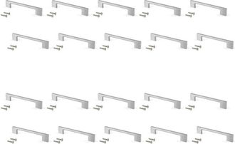 Emuca Emuca Tiradores Para Mueble, Intereje 128 Mm, Zamak, Niquel Satinado, 20 Ud