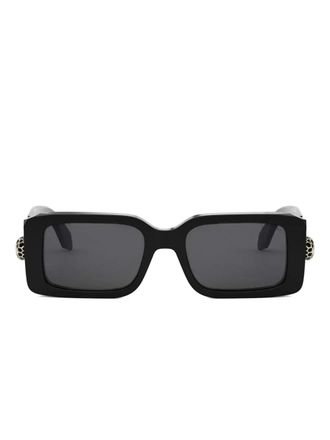 Bulgari Serpenti Forever rectangle-frame sunglasses - women - Plastic - 53 - Black