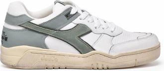 Diadora White Green Leather B.560 Sneakers