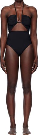 Rick Owens Womens Prong Bather Swimsuit In Black