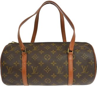 Louis Vuitton Papillon Handbag Monogram Canvas Brown Canvas Handbag (Pre-Owned)