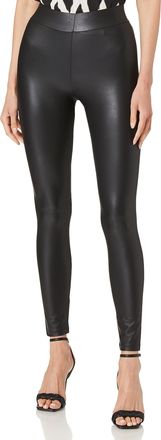 Pieces Womens PCNEW SHINY FLEECE LEGGINGS NOOS Leggings, Black, 40 (Manufacturer size: L/XL)