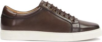 Kazar Bruine leren sneakers - Heren - Sneakers - Bruin - 40 EU - Leer - Schoenen