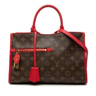 Louis Vuitton Pre-owned Popincourt PM - Dames - Pre-owned - Bruin - Maat: ONE Size Leer