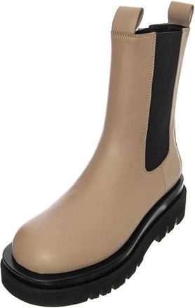 Jeffrey Campbell Stivali Profilo alla Caviglia - Dames - Chelseaboots - Beige - 36 EU - Leer - Schoenen