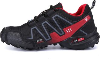 Generic Men Shoes, Mens Walking Shoes Outdoor Hiking Sandals Anti Slip Strappy Footwear with Breathable Hiking Ready Design Red