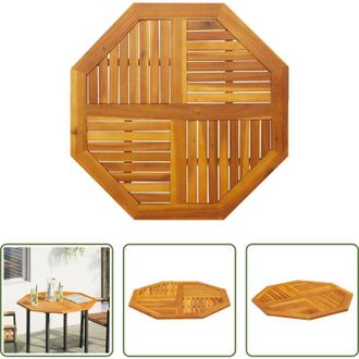 vidaXL Tavolo da giardino - Piano per Tavolo 90x90x2,2 cm Ottagonale Legno Massello Acacia