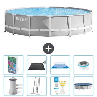 Intex Piscina Prism Frame Redonda - 427x107 Cm - 9-piezas S598