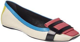 Roger Vivier Leather Ballerina Flat