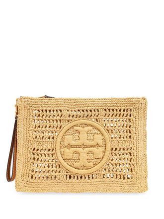 Tory Burch Ella crochet clutch bag - Neutrals