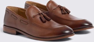 Moss Highgate Brown Tassel Loafers